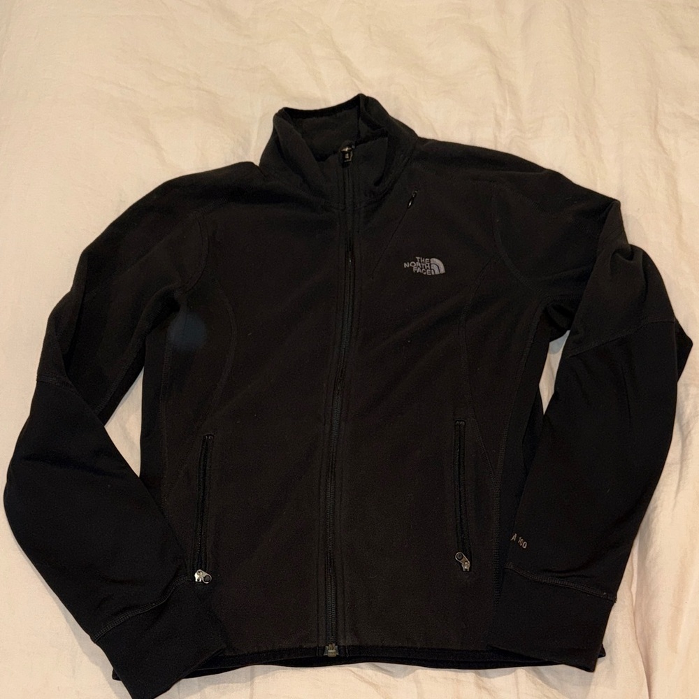 The North Face Black Lightweight Full-Zip Fleece Jacket
